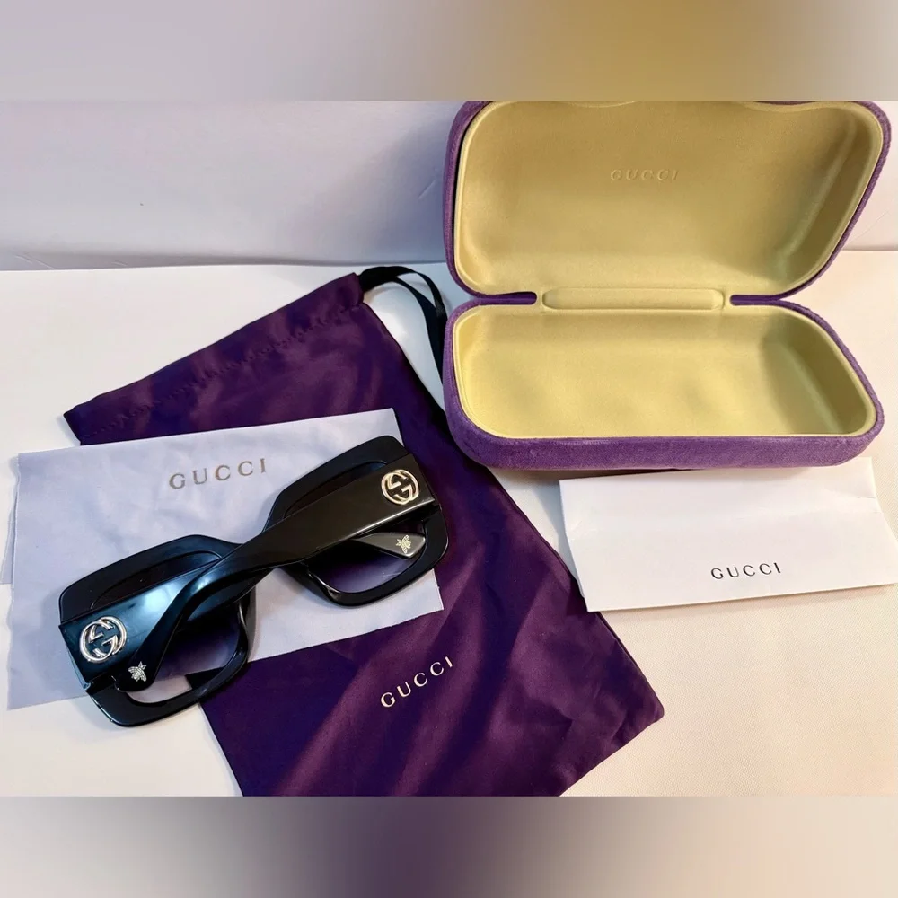 Gucci Black Square Sunglasses